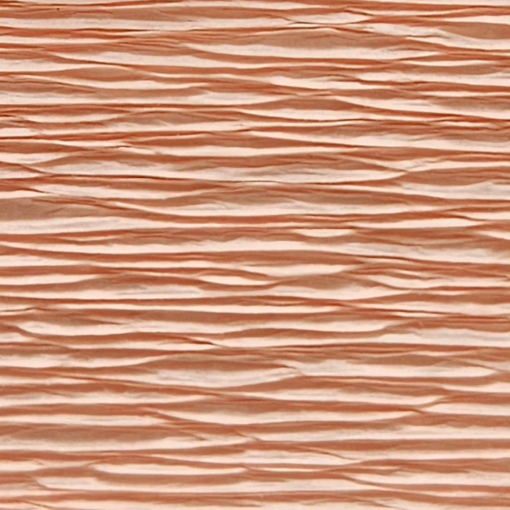Papier crépon italien ROSE ORANGE CLAIR - 17A2 - 140g/m² Qualité Supérieure - 250 X 50 CM