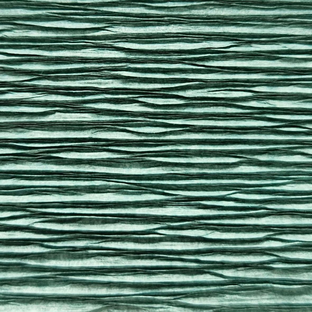 Papier crépon italien VERT TIFFANY - 17E4 - 140g/m² Qualité Supérieure - 250 X 50 CM