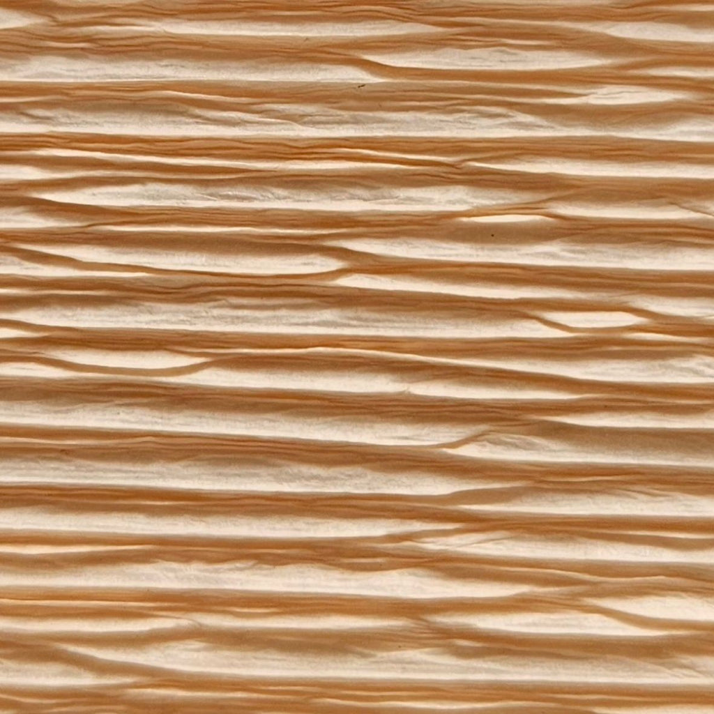 Papier crépon italien PECHE - 17A5 - 140g/m² Qualité Supérieure - 250 X 50 CM