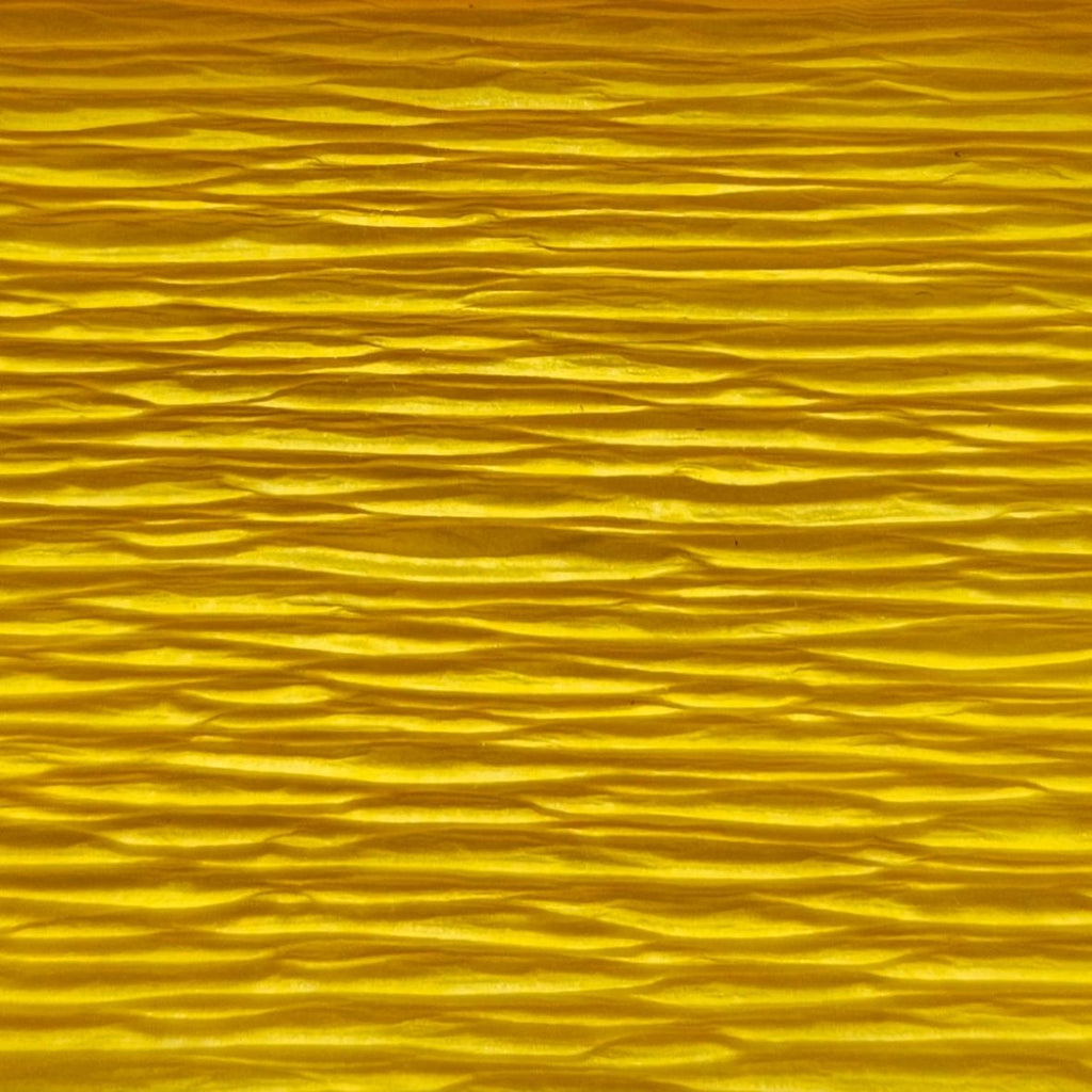Papier crépon italien JAUNE MARGUERITE - 17E5 - 140g/m² Qualité Supérieure - 250 X 50 CM