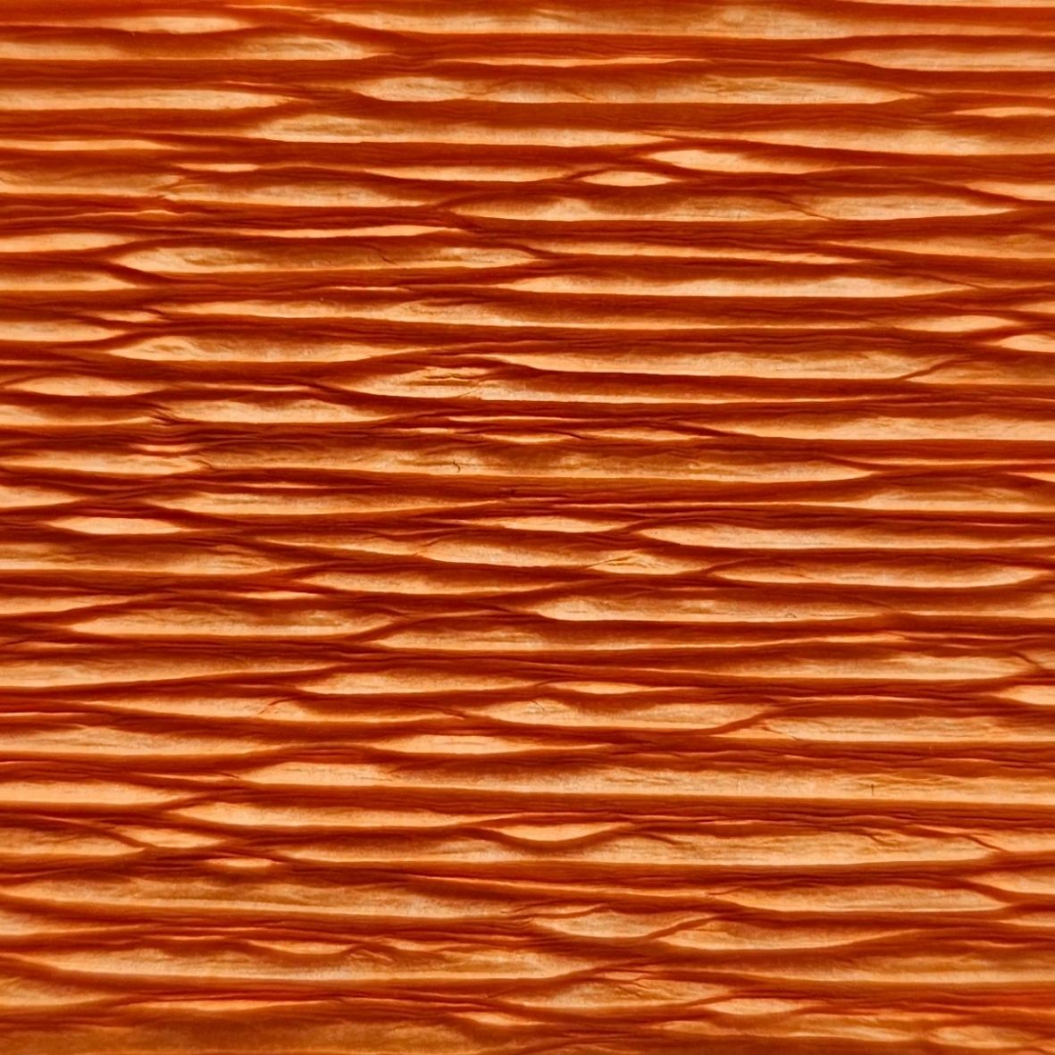 Papier crêpé italien ORANGE FLAMBOYANT 140g/m² Qualité Supérieure 180g