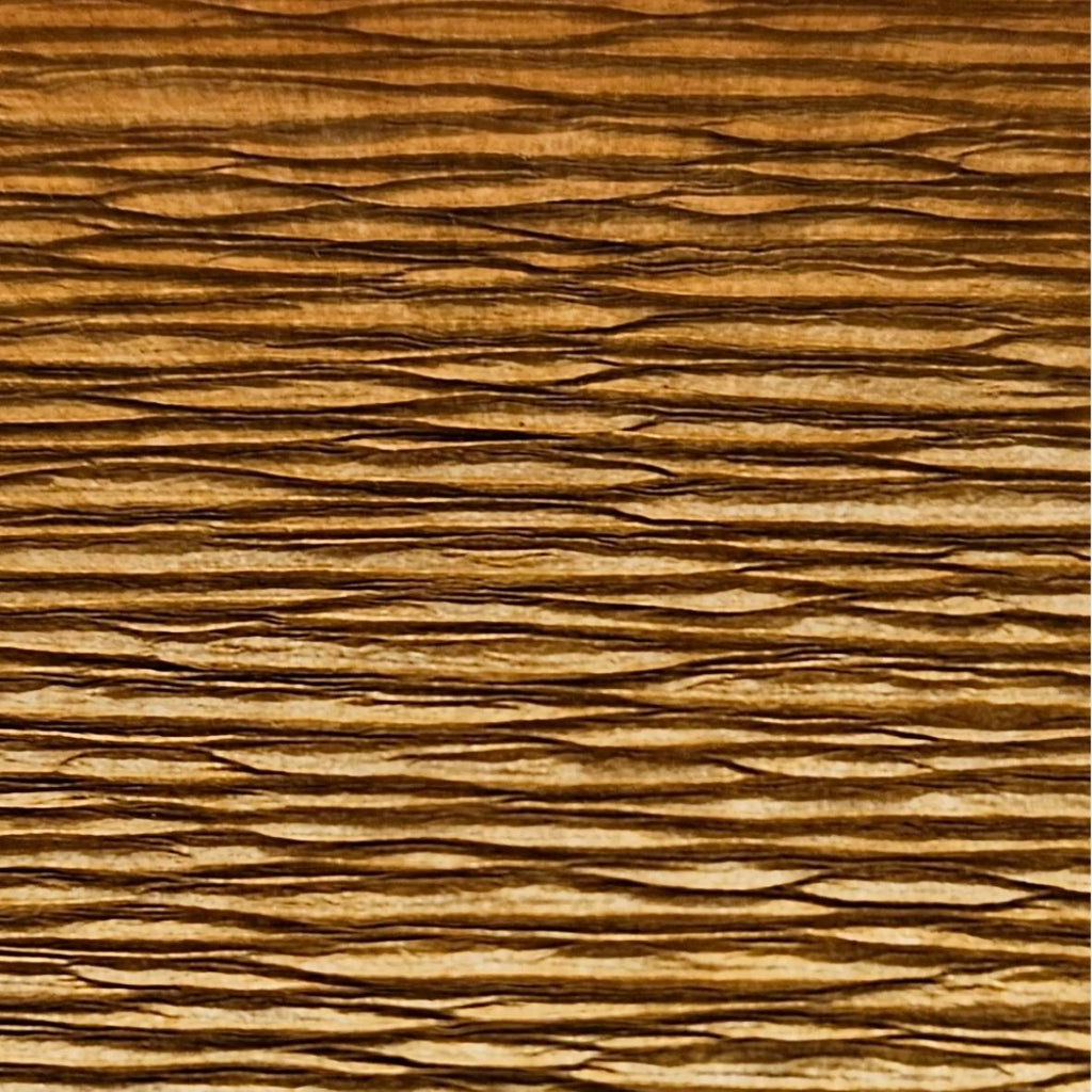 Papier crépon italien MARRON NOISETTE - 567 - 140g/m² Qualité Supérieure - 250X50 CM