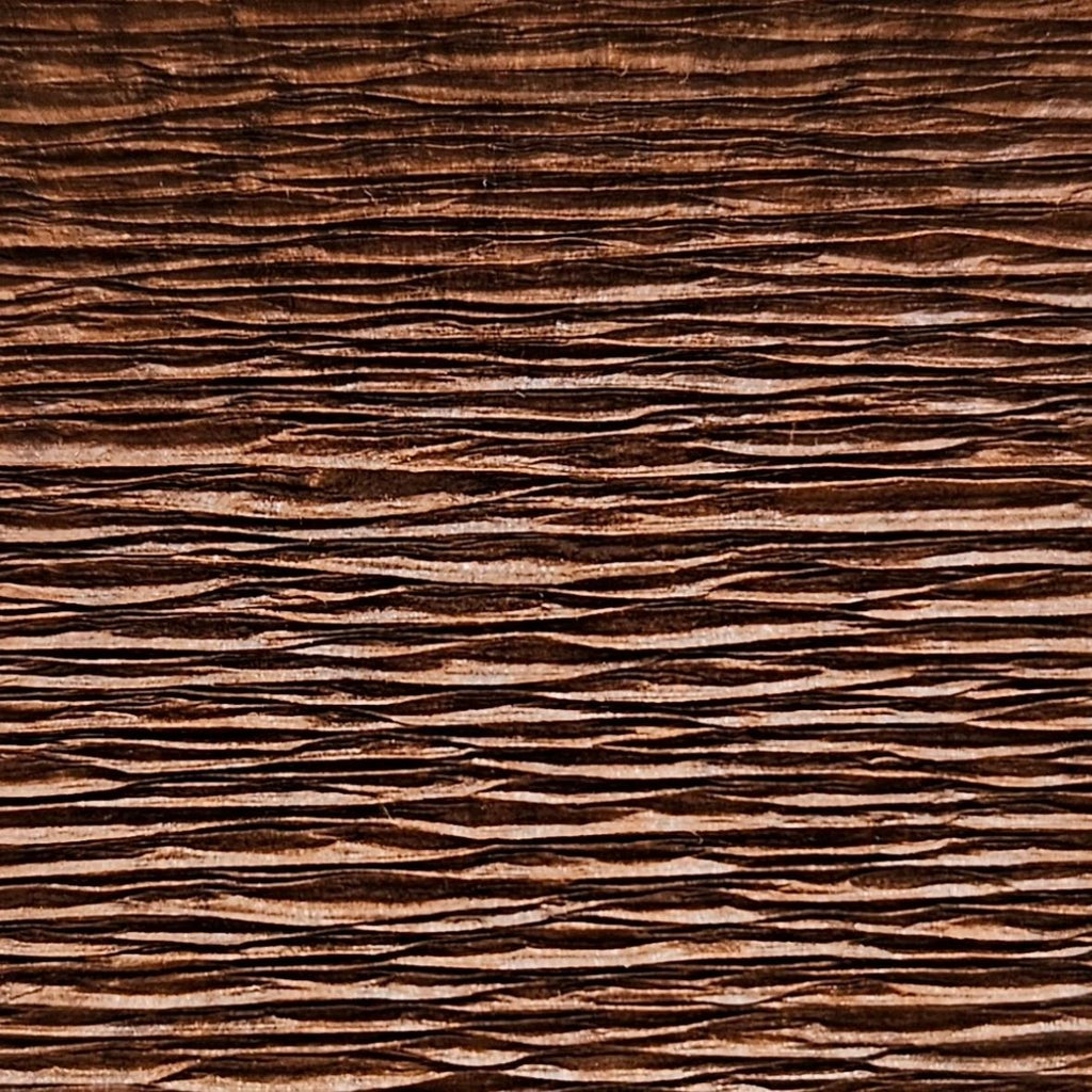 Papier crépon italien MARRON FONCE - 568 - 140g/m² Qualité Supérieure - 250 X 50 CM