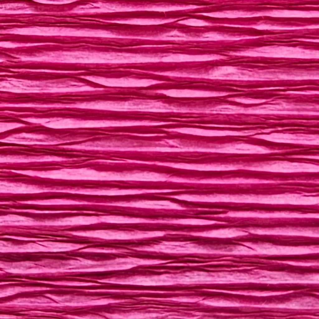 Papier crépon italien FUCHSIA - 570 - 140g/m² Qualité Supérieure - 250 X 50 CM