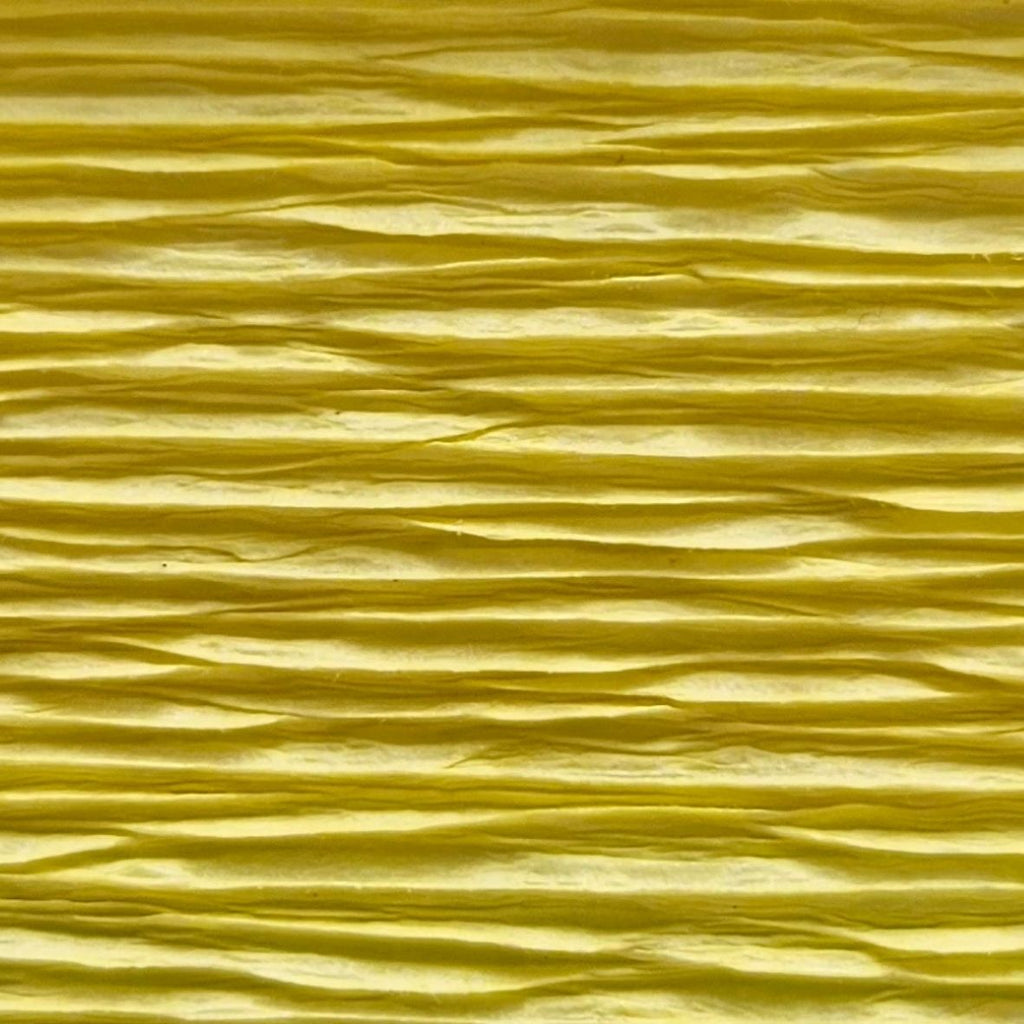 Papier crépon italien JAUNE CANARI - 574 - 140g/m² Qualité Supérieure - 250 X 50 CM
