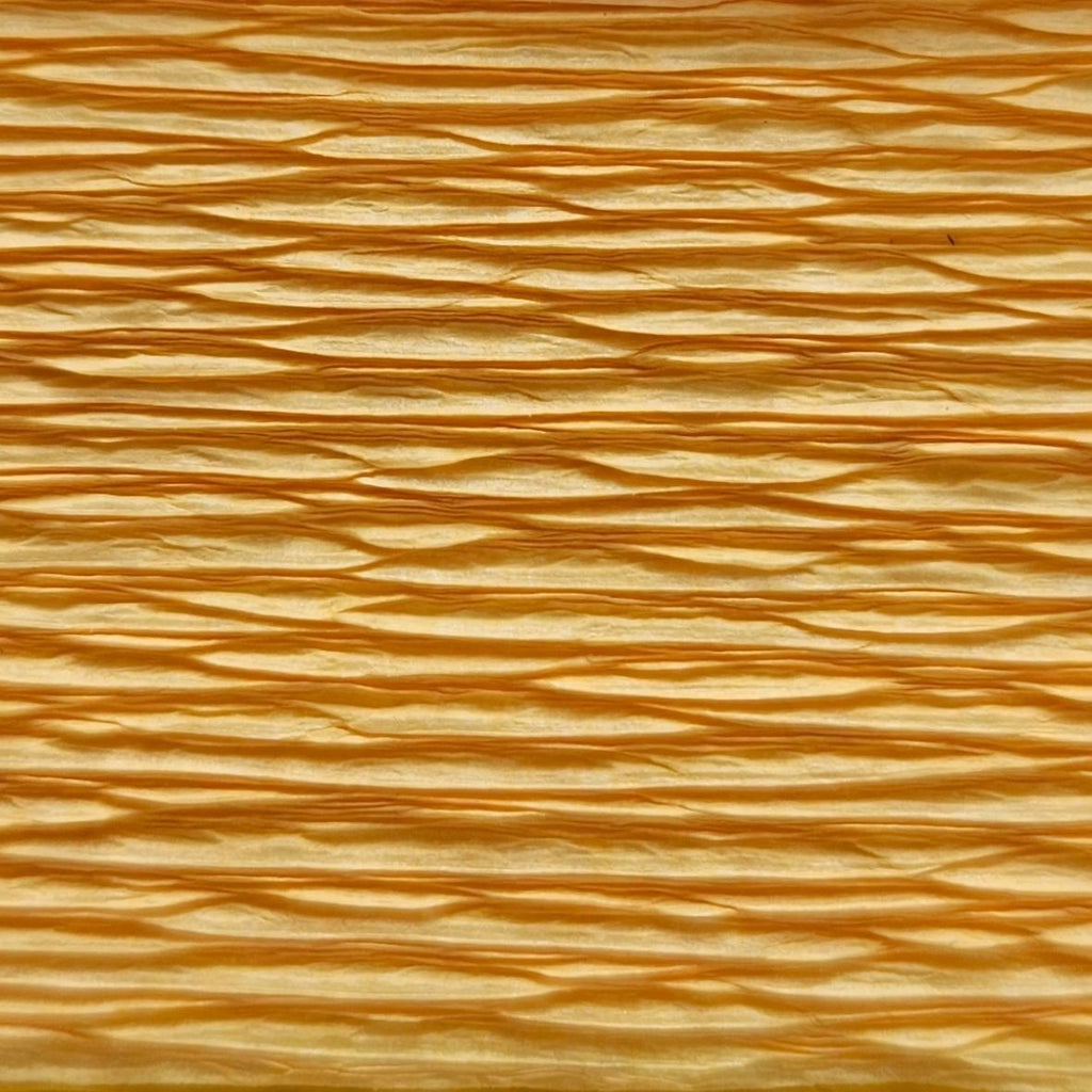 Papier crépon italien JAUNE - 576 - 140g/m² Qualité Supérieure - 250 X 50 CM
