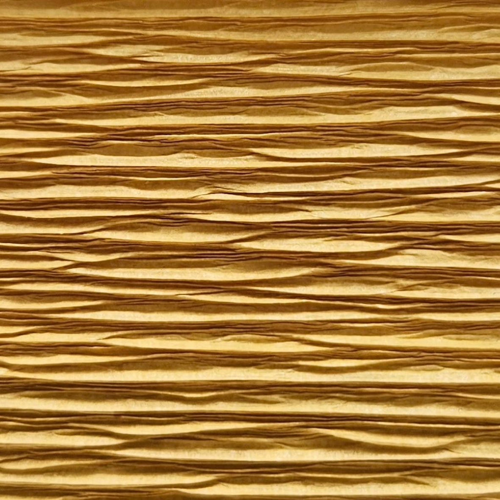 Papier crépon italien JAUNE MOUTARDE - 579 - 140g/m² Qualité Supérieure - 250X50 CM