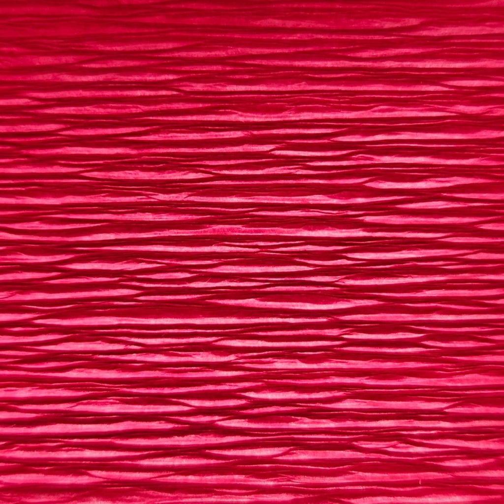 Papier crépon italien ROUGE DOUX - 582 - 140g/m² Qualité Supérieure - 250 X 50 CM