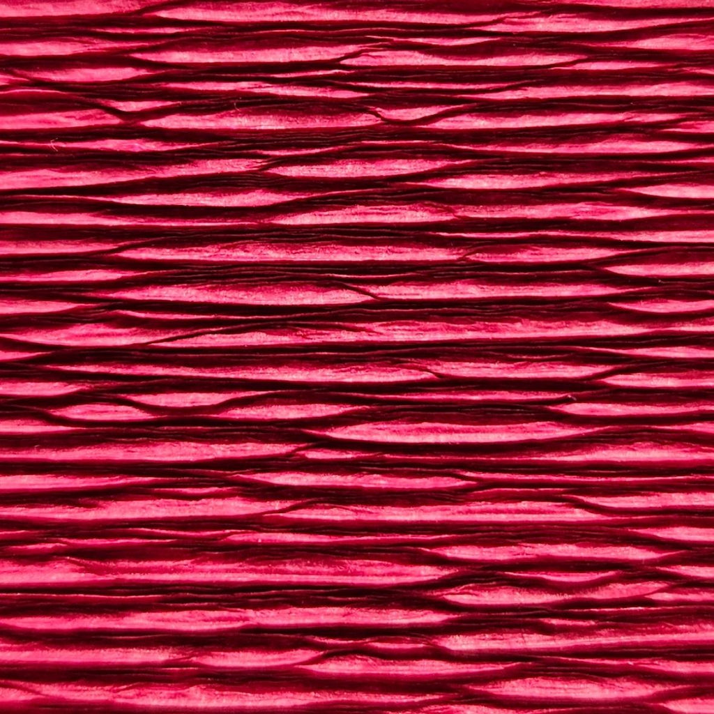 Papier crépon italien ROUGE CARMIN - 586 - 140g/m² Qualité Supérieure - 250 X 50 CM