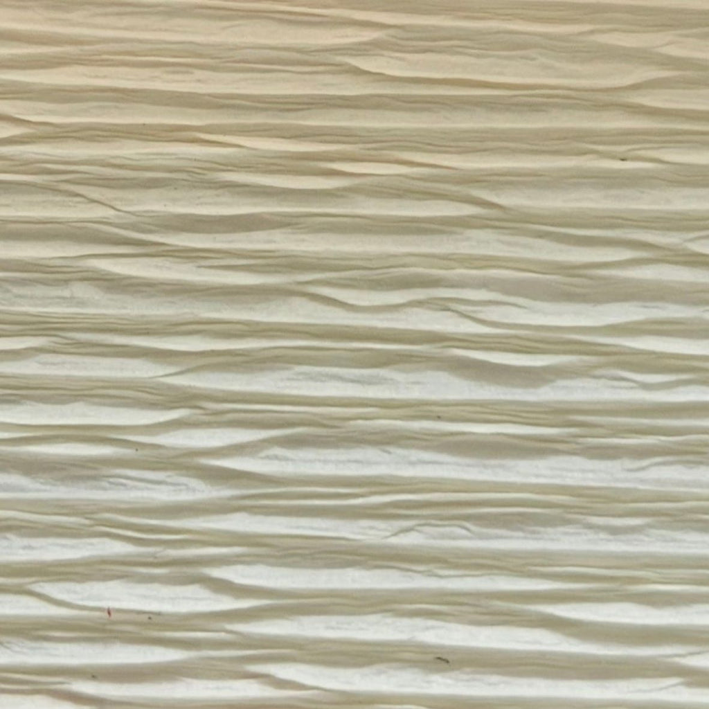 Papier crépon italien BLANC CREME - 603 - 140g/m² Qualité Supérieure - 250 X 50 CM