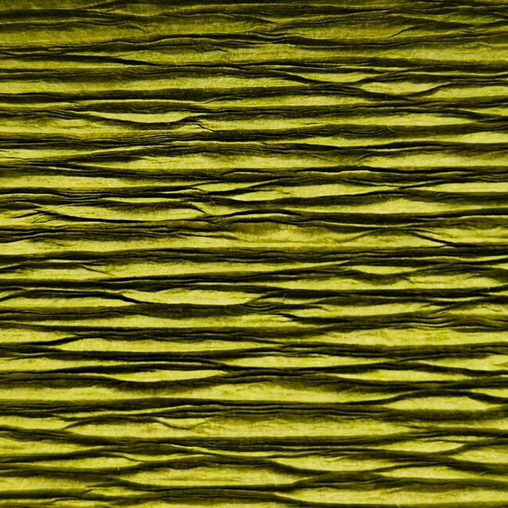 Papier crépon italien VERT ANCIEN - 612 - 140g/m² Qualité Supérieure - 250 X 50 CM