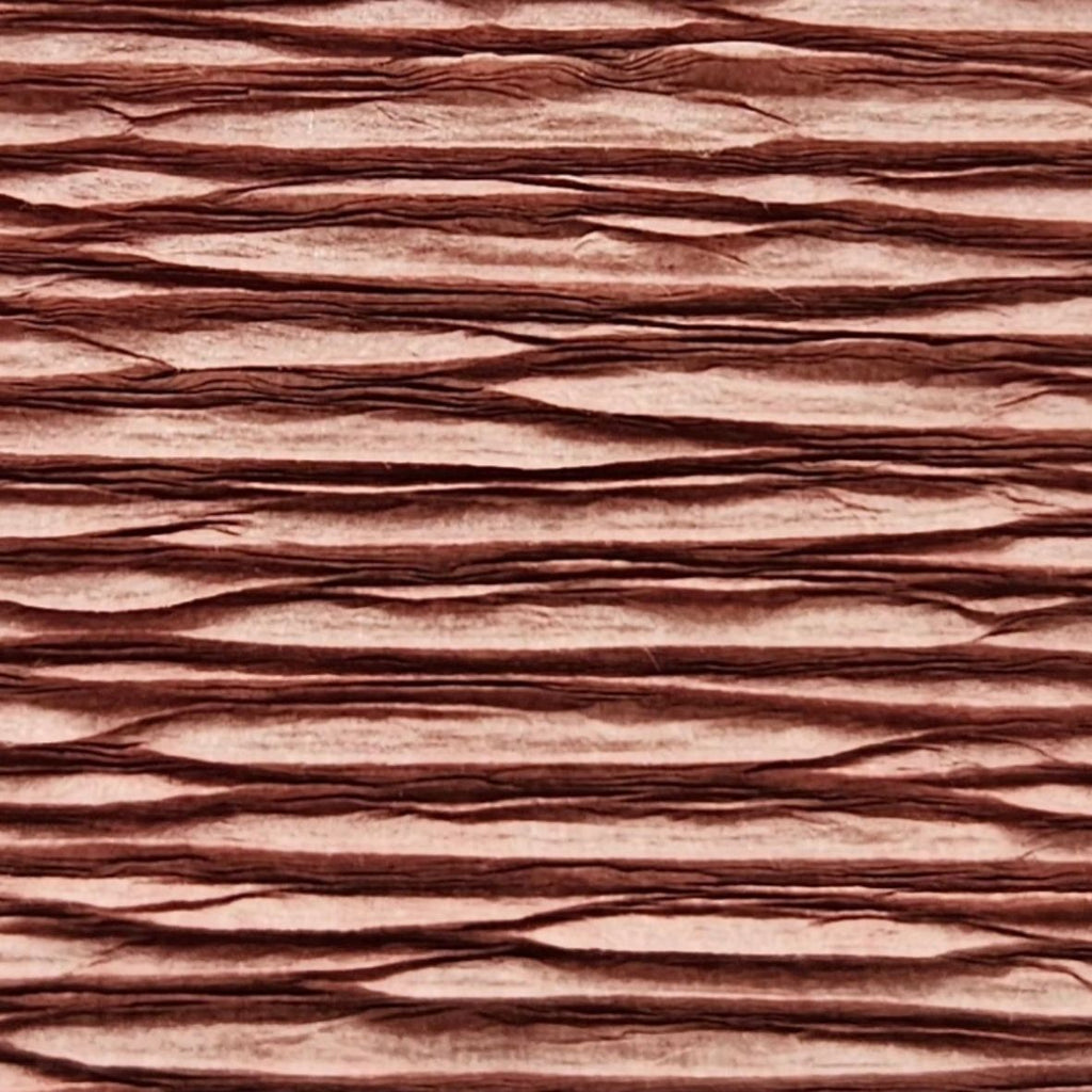 Papier crépon italien ROSE MARRON ANTIQUE - 613/1 - 140g/m² Qualité Supérieure - 250 X 50 CM