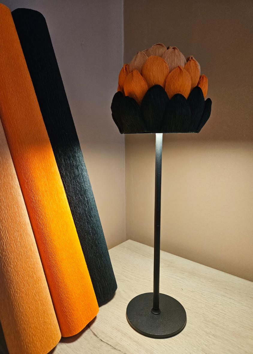 Lampe de table "Chouchou" sans fil - réalisation artisanale