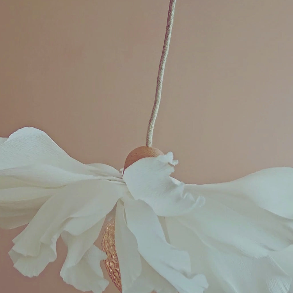 GUIDE POUR APPRENDRE "Crée ta propre suspension lumineuse, effet pétales de fleur" diam. 60cm