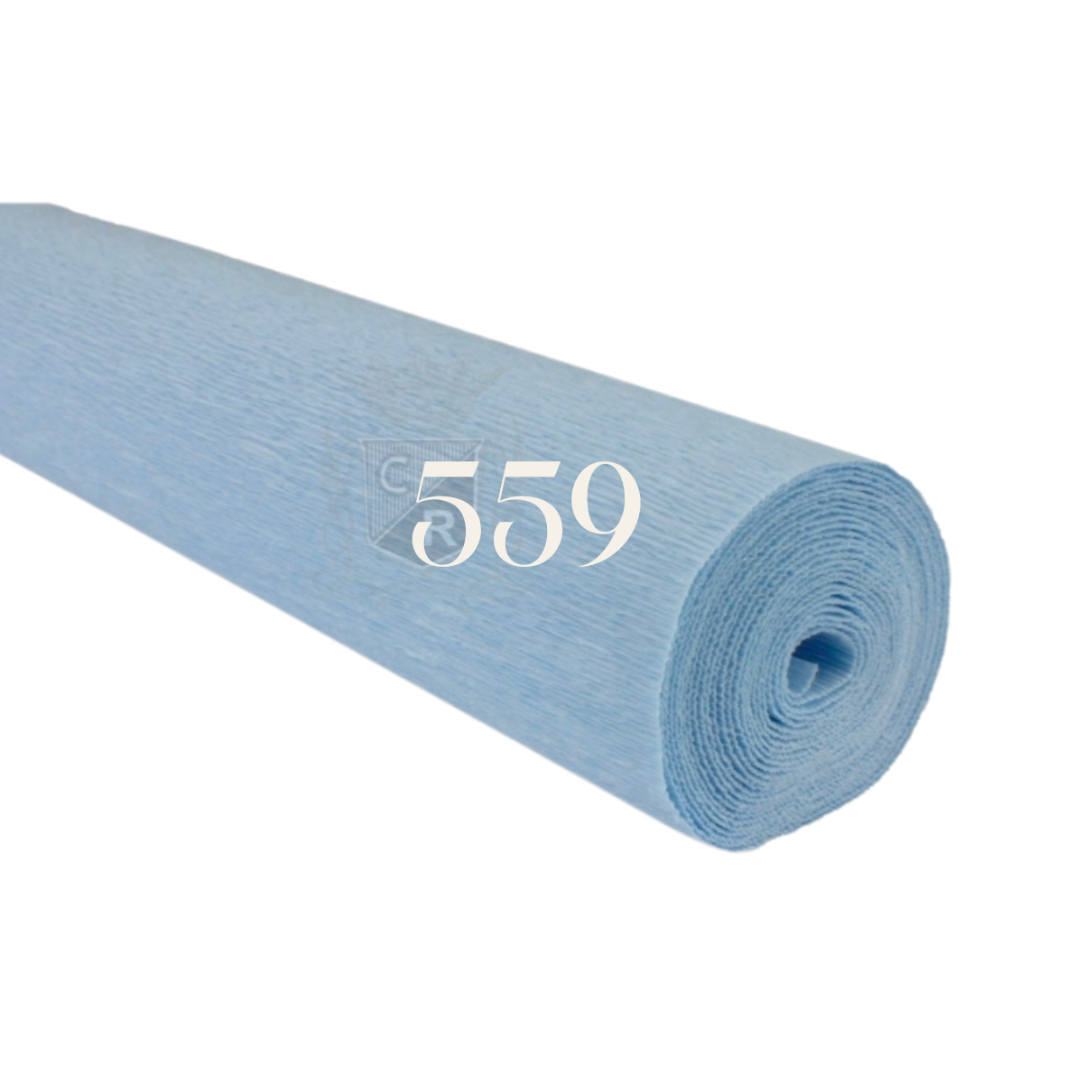 Papier crépon italien BLEU CELESTE - 559 - 140g/m² Qualité Supérieure - 250 X 50 CM