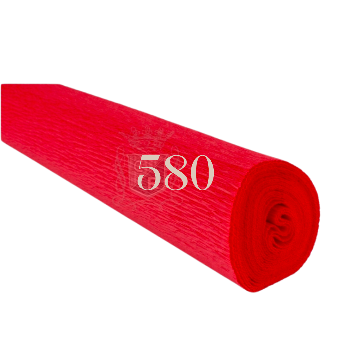 Papier crépon italien ROUGE VIF - 580 - 140g/m2 Qualité supérieure - 250 X 50 CM