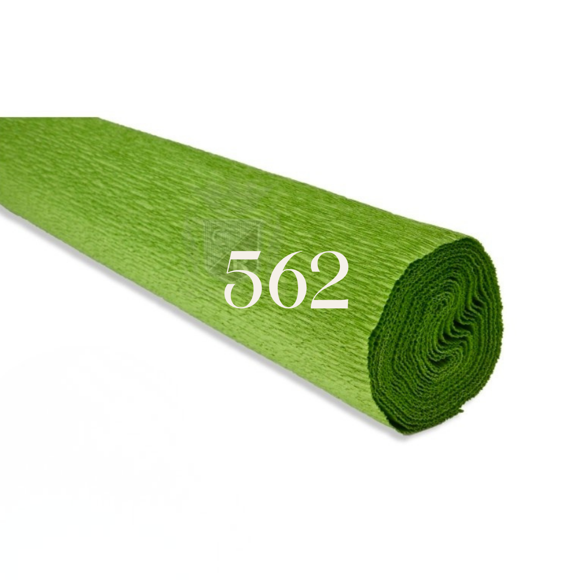 Papier crépon italien VERT SAUGE - 562 - 140g/m2 Qualité supérieure - 250 X 50 CM