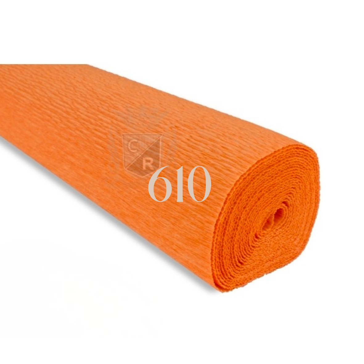 Papier crépon italien ORANGE CITROUILLE - 610 - 140g/m² Qualité Supérieure - 250 X 50 CM