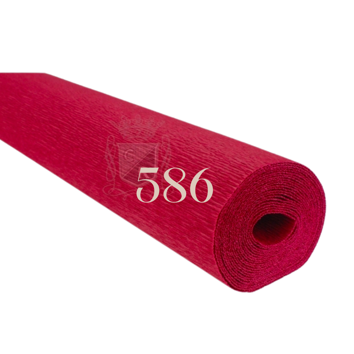 Papier crépon italien ROUGE CARMIN - 586 - 140g/m² Qualité Supérieure - 250 X 50 CM