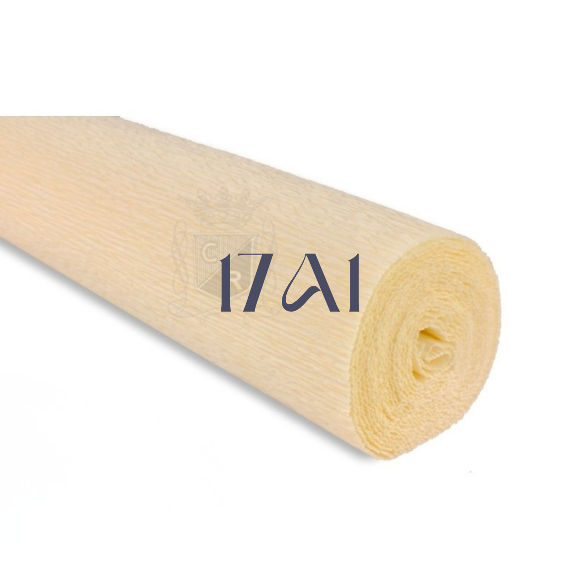 Papier crépon italien CREME CLAIR - 17A1 - 140g/m² Qualité Supérieure - 250 X 50 CM
