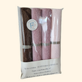 Kit créatif 4 mini rouleaux 25cm x 120cm - Spécial suspension lumineuse MARRON/ROSE/ROSE CLAIR