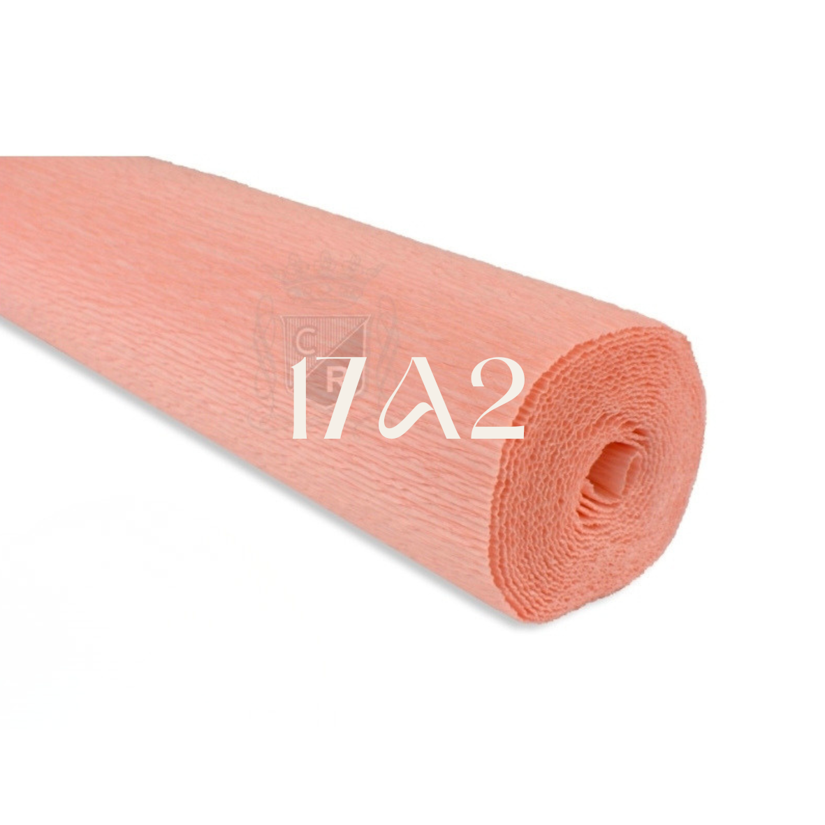 Papier crépon italien ROSE ORANGE CLAIR - 17A2 - 140g/m² Qualité Supérieure - 250 X 50 CM