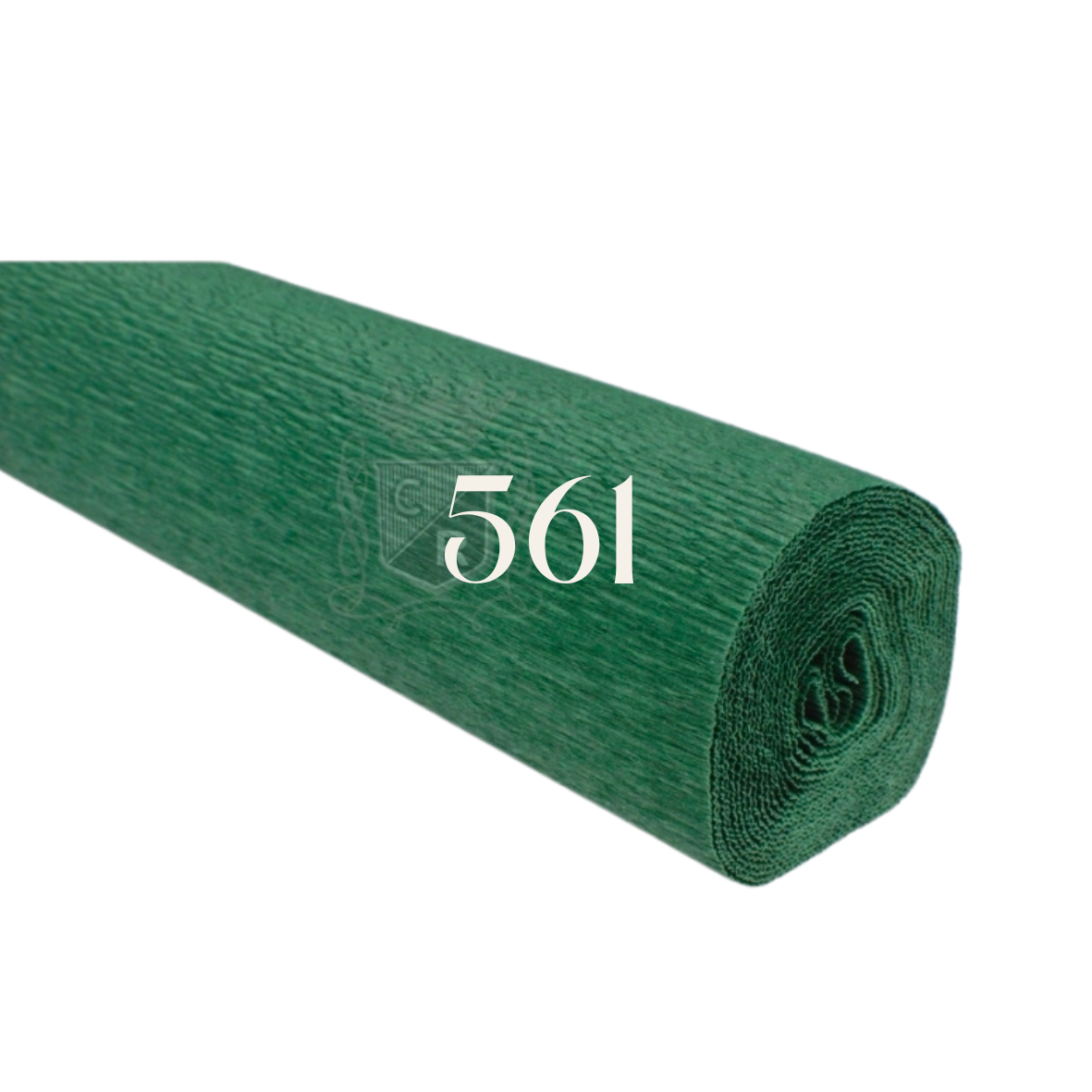 Papier crépon italien VERT FORET - 561 - 140g/m² Qualité Supérieure - 250 X 50 CM