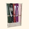 Kit de 5 mini rouleaux 25cm x 75cm de papier crêpé, dégradé de couleurs